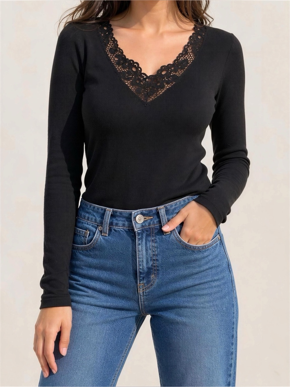 ROUJE PARIS x DAMART Maurice Shirt, Black, FR34/US2